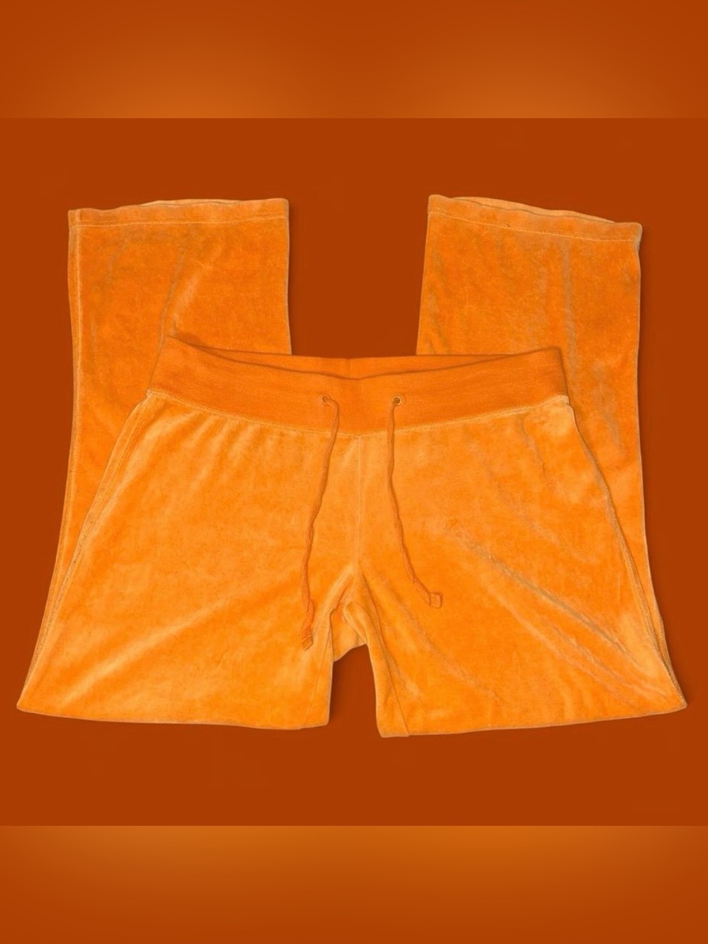 Old Navy Orange Velour Drawstring Athletic Shorts